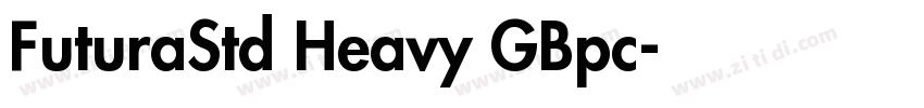 FuturaStd Heavy GBpc字体转换